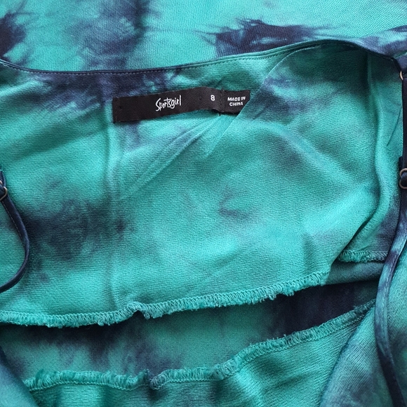 Sportsgirl Green and Navy Camisole Top - Picture 5 of 7